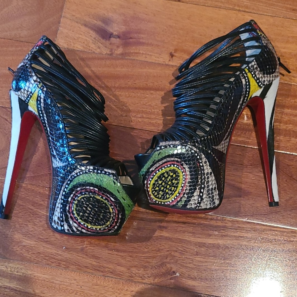 Auth Rare Louboutin Python